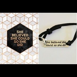 Inspirational Bracelet She Believed She Could